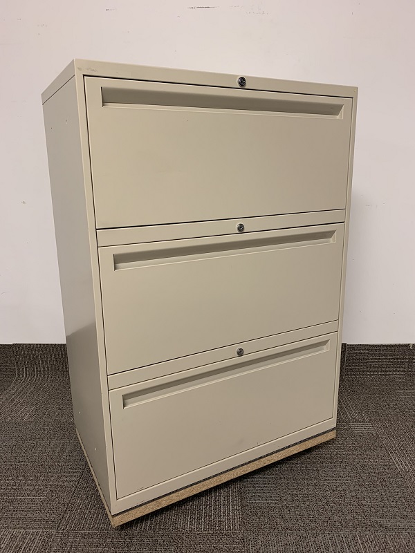 3 Drawer Lateral Filing Cabinet 30in Wide Office Specialty
